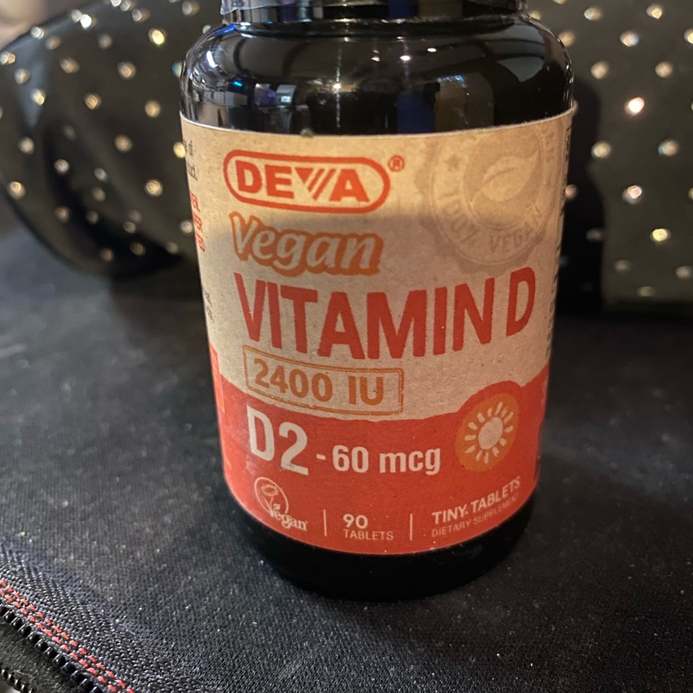 Deva Vitamin D2 2400IU/60mcg 90 tablets sealed exp 3/2024 small easy to swallow